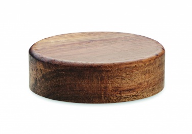 Logo trade mainoslahjat tuotekuva: Langaton laturi akaasiasta 15W