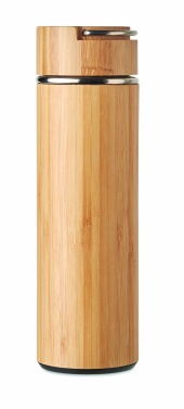 Logotrade liikelahjat mainoslahjat tuotekuva: Bambu termospullo 400 ml TAMPERE
