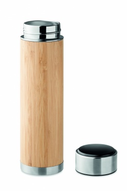 Logotrade mainoslahja ja liikelahja kuva: Bambu termospullo 480 ml PANAY