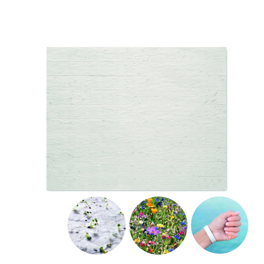 Logo trade mainoslahjat ja liikelahjat kuva: Siemenpaperi ranneke