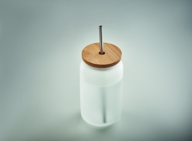 Logo trade mainostuotet tuotekuva: Lasipurkki 400 ml