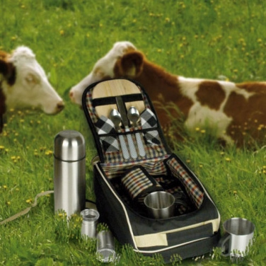 Logo trade mainoslahjat tuotekuva: Ylellinen piknik-reppu kylmälaukulla GEORGIA