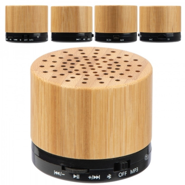 Logo trade mainoslahjat tuotekuva: Bambu Bluetooth-kaiutin FLEEDWOOD