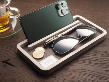 Logo trade mainoslahjat tuotekuva: Puinen työpöydän järjestäjä 1818121