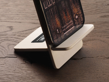 Logo trade liikelahja mainoslahja tuotekuva: Puinen puhelinteline 1834121