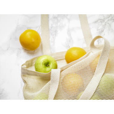 Logotrade mainoslahjat kuva: Natura Organic Mesh Shopper (180 g/m²) ostoskassi
