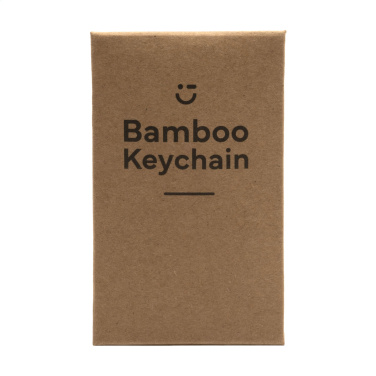 Logotrade liikelahja tuotekuva: Bamboo Key Circle avaimenperä