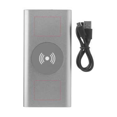 Logotrade mainoslahja ja liikelahja kuva: Alumiininen 8000 Wireless Powerbank langaton laturi