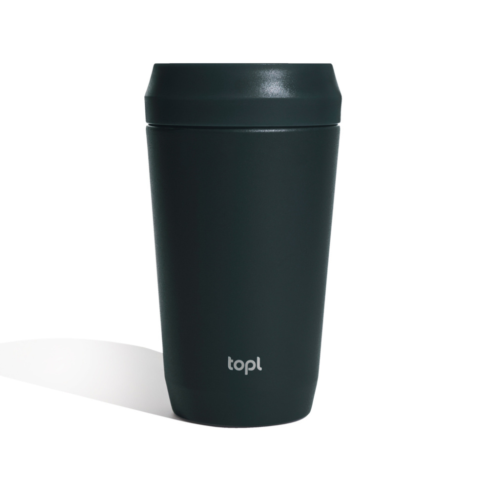 Logotrade liikelahja mainoslahja kuva: Topl Recycled Steel To Go Tumbler Patented 360 Lid 354ml