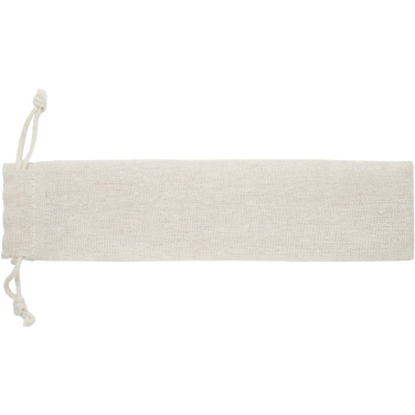 Logo trade mainostuote kuva: Root viisiosainen ruostumattomasta teräksestä ja pyökistä valmistettu ruokailuvälinesarja