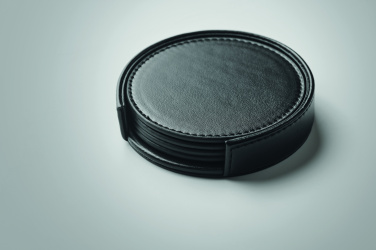 Logo trade mainostuote kuva: 4 kpl PU-lasinalusten sarja