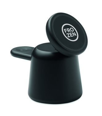 Logo trade mainostuote kuva: 3 in 1 langaton laturi 15W