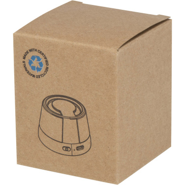 Logo trade mainostuote kuva: Horna 3 W:n kierrätysmuovista valmistettu magneettinen langaton kaiutin