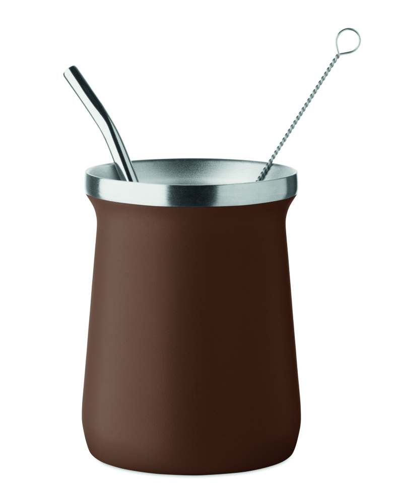 Logo trade liikelahjat mainoslahjat kuva: Yerba mate -teekuppi