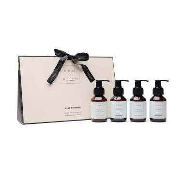 Logotrade mainoslahja ja liikelahja kuva: VINGA x TGL -vartalo- ja käsienhoitosetti