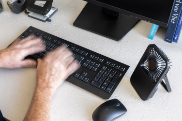 Logotrade liikelahja tuotekuva: Aervina RCS-kierätysmuovinen ladattava tuuletin