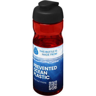 Logo trade liikelahja kuva: H2O Active® Eco Base 650 ml -urheilujuomapullo läppäkannella