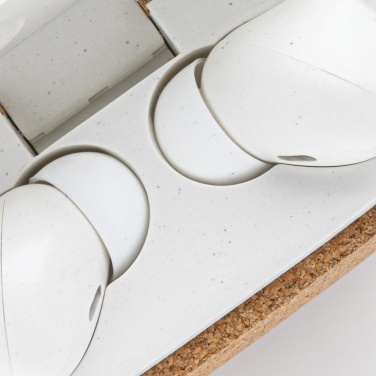 Logotrade Ideja dāvanas foto: Oregon RCS pārstrādātas plastmasas un korķa TWS austiņas