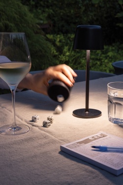 Logotrade dāvanas foto: Zenic RCS pārstrādāta plastmasas USB atkārtoti uzlādējama galda lampa