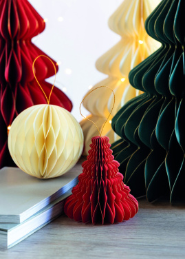 Logotrade Ideja dāvanas foto: Ziemassvētku papīra eglītes pakaramais