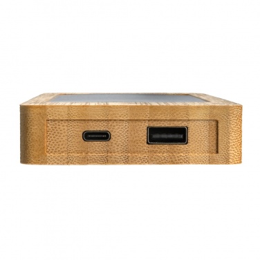 Логотрейд pекламные продукты картинка: Sunwick 10.000 мАч Bamboo солнечный внешний аккумулятор