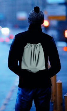 Лого трейд pекламные подарки фото: Рюкзак на шнурках светоотраж