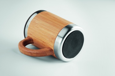 Лого трейд pекламные cувениры фото: Термостакан из бамбука 300ml