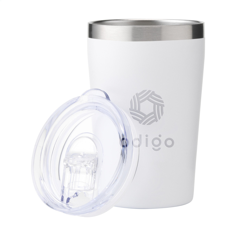 Лого трейд pекламные продукты фото: Термокружка для кофе Re-Steel RCS Recycled объемом 380 мл