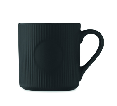 Логотрейд бизнес-подарки картинка: Ribbed ceramic mug mat 340 ml