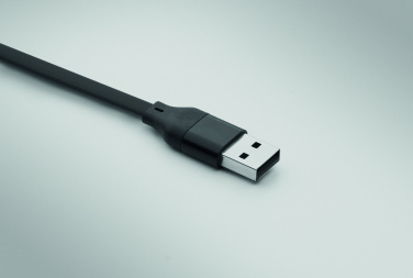 Логотрейд pекламные подарки картинка: 60W cable keyring recycled ABS