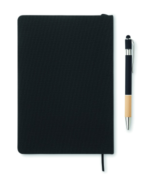 Логотрейд pекламные подарки картинка: A5 RPET notebook with pen