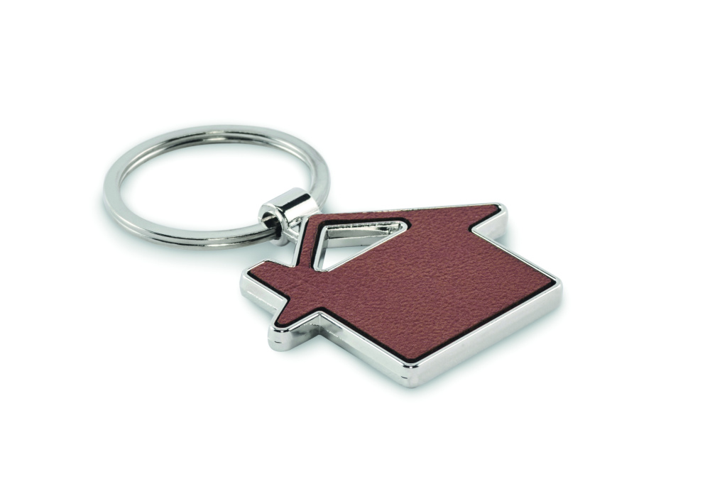 Логотрейд pекламные cувениры картинка: House shaped key ring