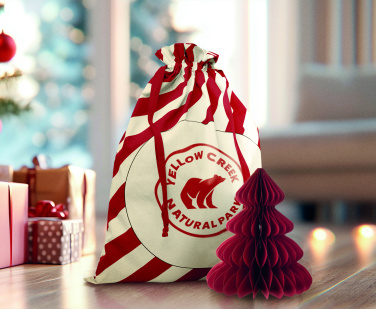 Лого трейд pекламные подарки фото: Large Santa cotton bag