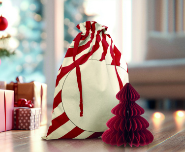 Логотрейд pекламные cувениры картинка: Large Santa cotton bag