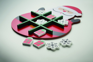 Лого трейд бизнес-подарки фото: Christmas wooden tic tac toe