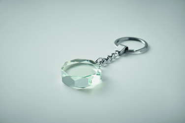 Логотрейд pекламные cувениры картинка: Glass round award key ring