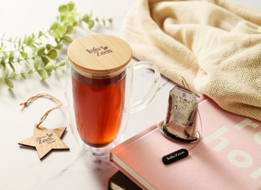 Лого трейд pекламные cувениры фото: Double wall glass mug 450ml