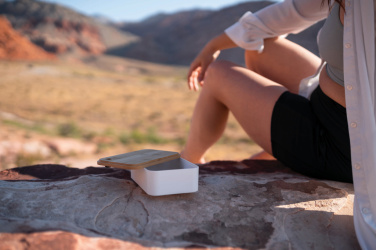 Лого трейд бизнес-подарки фото: Ланч-бокс RCS RPP с бамбуковой крышкой