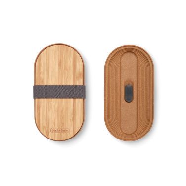 Логотрейд бизнес-подарки картинка: Двойной контейнер для бенто из нержавеющей стали Black+Blum