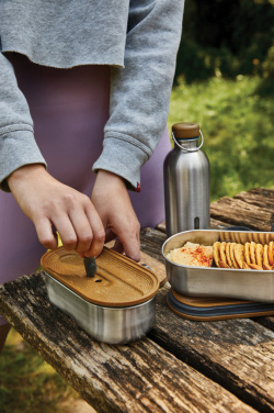 Логотрейд бизнес-подарки картинка: Двойной контейнер для бенто из нержавеющей стали Black+Blum