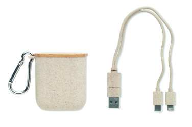 Лого трейд бизнес-подарки фото: Cable set in case