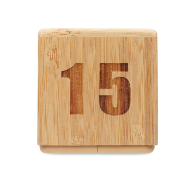 Логотрейд pекламные продукты картинка: Bamboo twist snooze timer