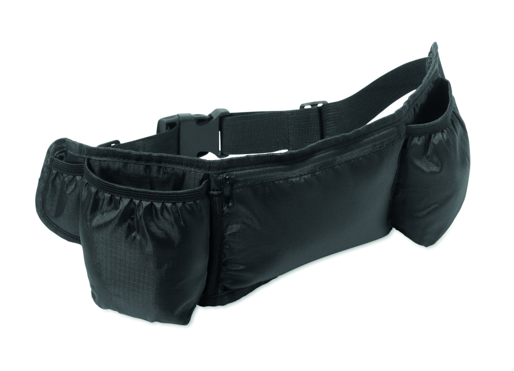 Логотрейд pекламные cувениры картинка: Sports waist bag 420D RPET