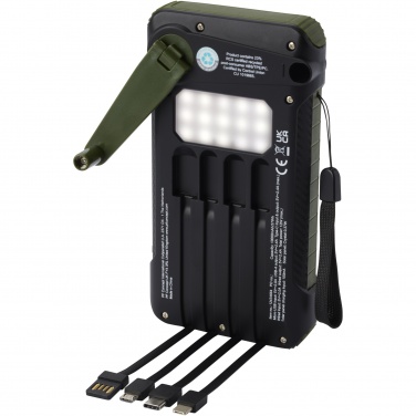 Logotrade profilreklam bild: Soldy 10 000 mAh powerbank med soldynamo av RCS-återvunnen plast