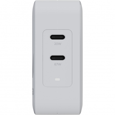 Logotrade reklamprodukter bild: Xtorm XVC2067 GaN Ultra 67 W reseladdare med 100 W USB-C PD-kabel