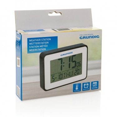 Logotrade kampanjprodukter bild: Grundig väderstation, alarm och kalender