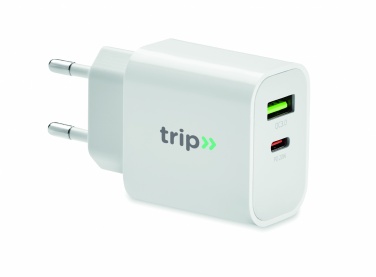 Logotrade profilprodukter bild: 18W USB-laddare