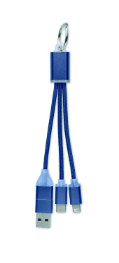 Logotrade reklamprodukter bild: 4 i 1 laddningskabel typ C