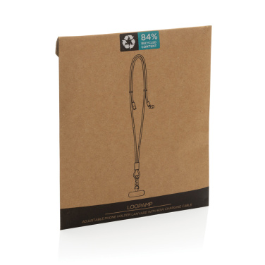 Logotrade presentreklam bild: LoopAmp RCS RPET justerbar telefonkabel med 60 W kabel