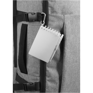 Logotrade profilprodukter bild: Lig Mini uppsättning med återvunnen utomhusanteckningsbok med mjukt omslag och kulspetspenna (blått bläck)